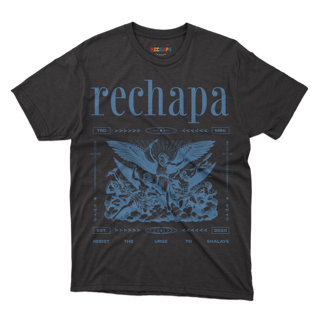 angel battleground tshirt - black/blue