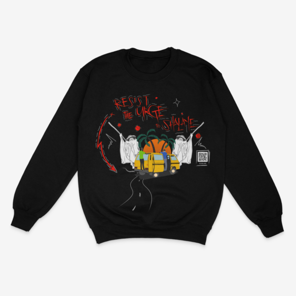 RTUTS EYO 1.0 Sweat Shirt - Black/Red - Image 2