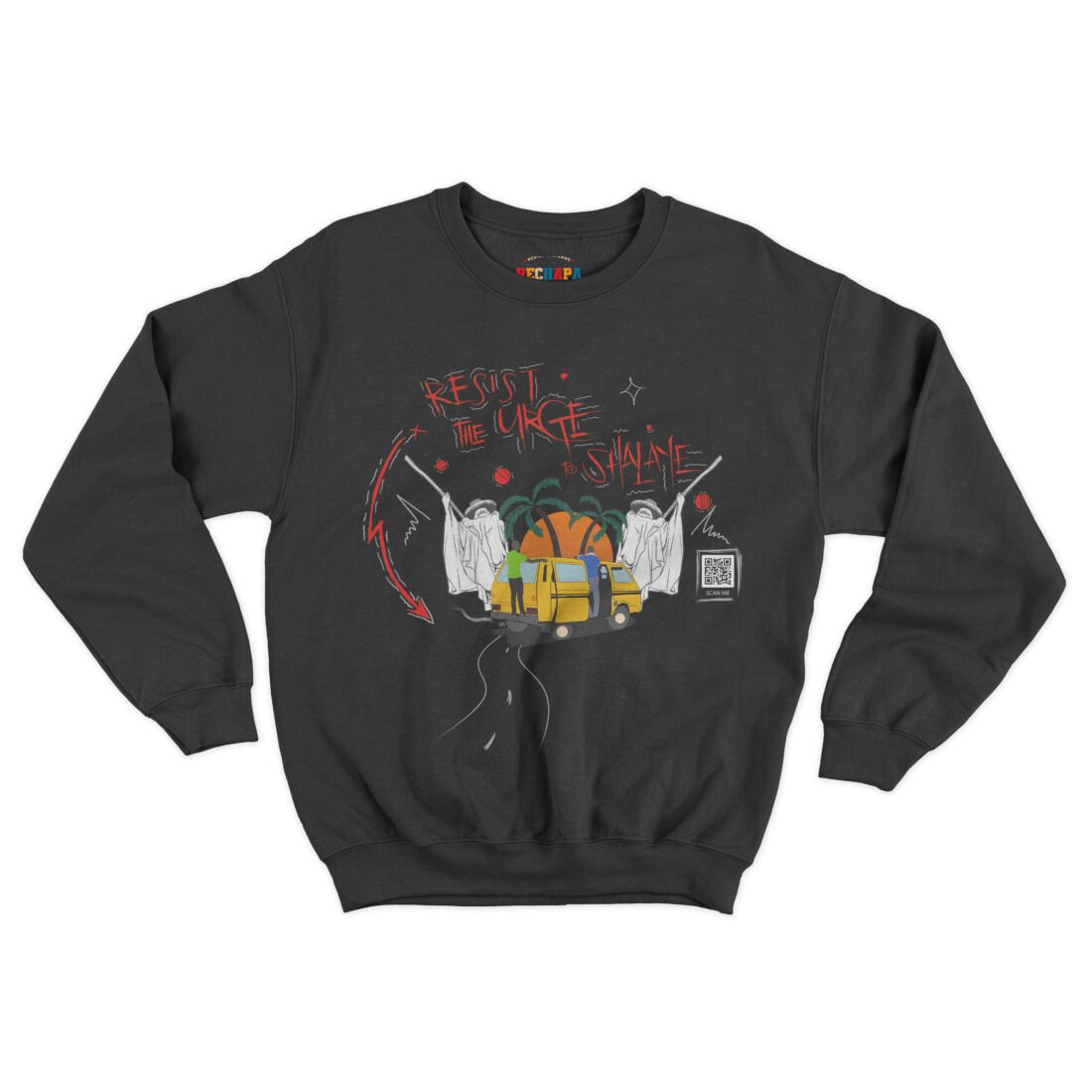 RTUTS EYO 1.0 Sweat Shirt - Black/Red