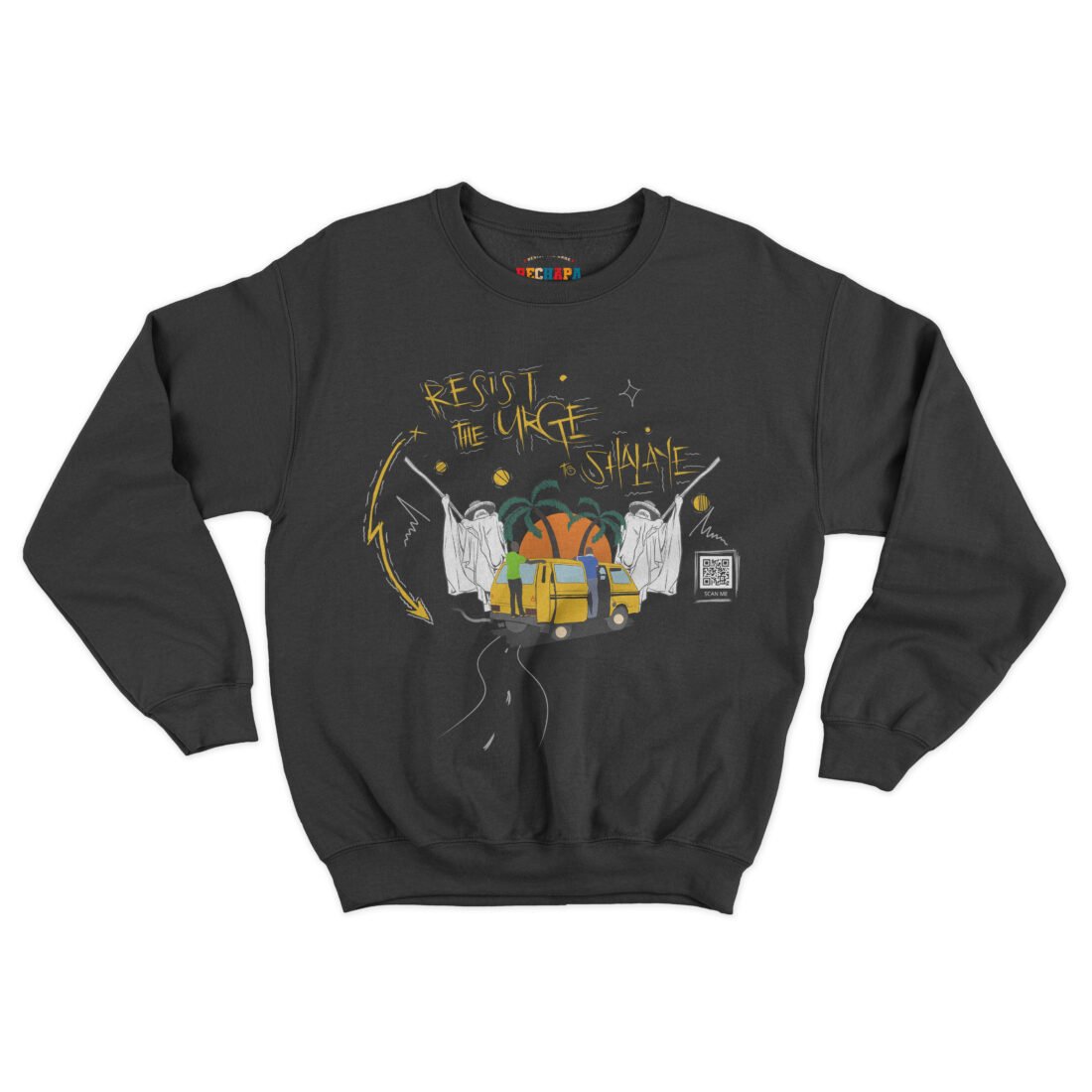 RTUTS EYO 1.0 Sweat Shirt - Black/Yellow