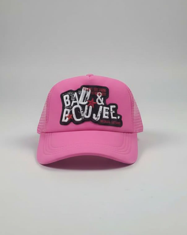 Bad&Boujee Pink Trucker Hat - Image 3