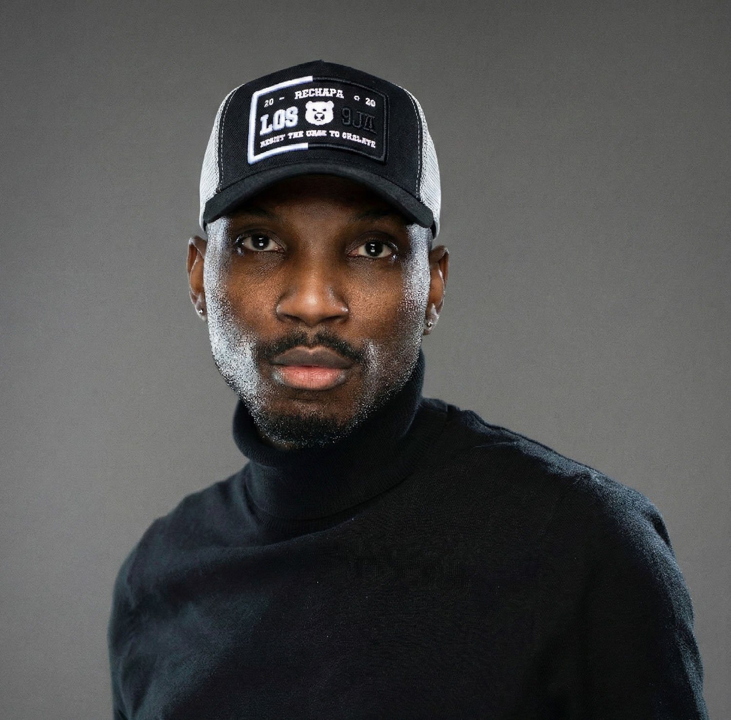 Angry Bear Black/Grey Trucker Hat